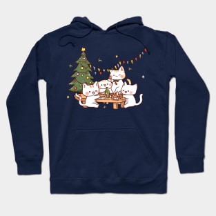 Christmas Party Cats Hoodie